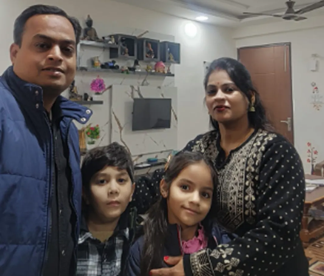 Parents of Ananya & Aaryan Katiyar (Class IV)