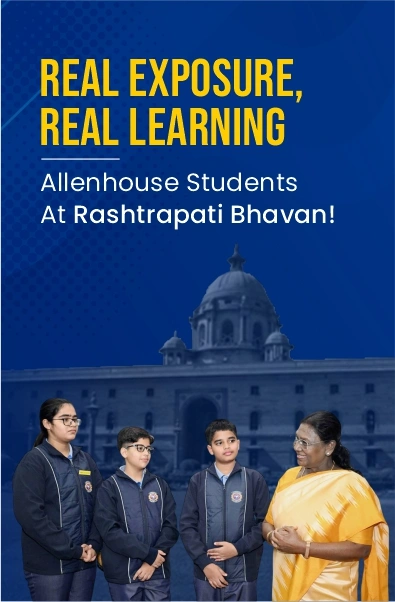 Allenhouse Lucknow students on educational visit to Rashtrapati Bhavan New Delhi