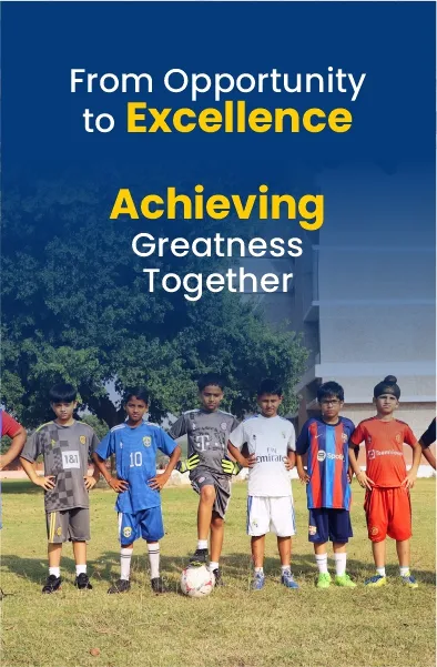 Boys football team on ground From Opportunity to Excellence